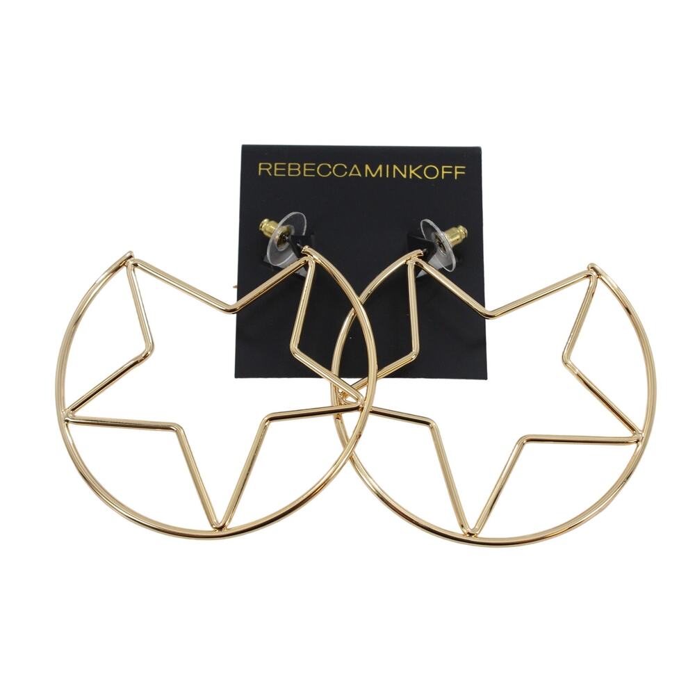 Rebecca Minkoff Gold Star Earrings $48 Tags #RM307